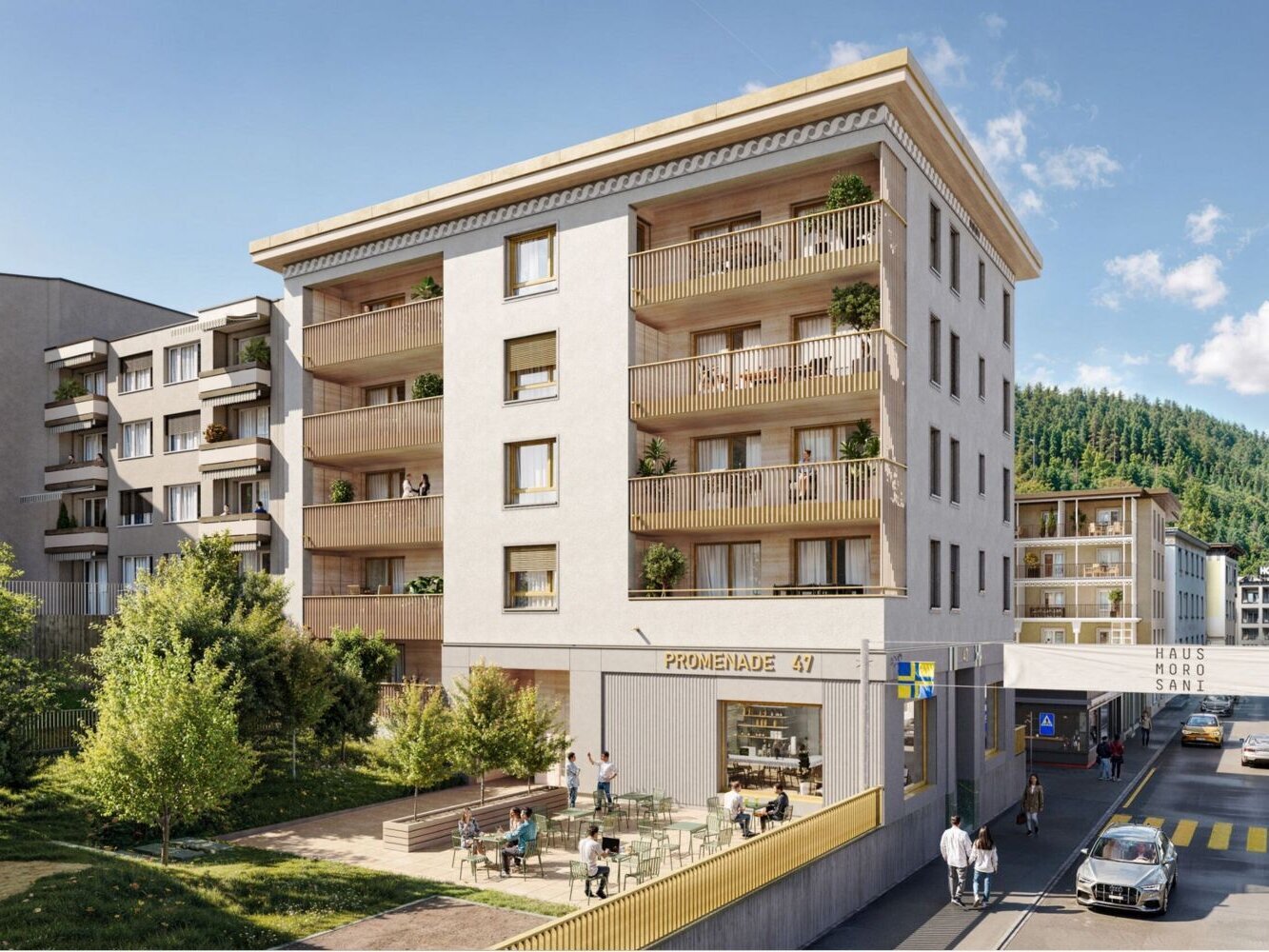 Aussenansicht Ferienhaus Morosani